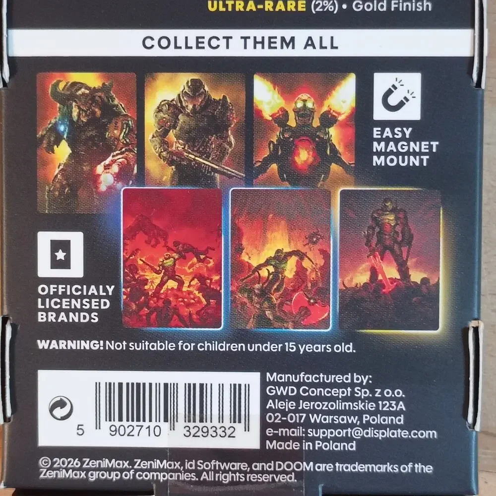 Displate DOOM Shard Secret Drop Mini Metal Print Series 001 Blind Box New Sealed